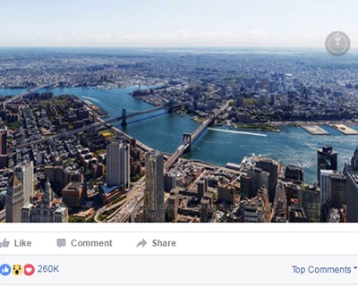 Người dùng Facebook bắt đầu đăng và xem được ảnh 360 độ