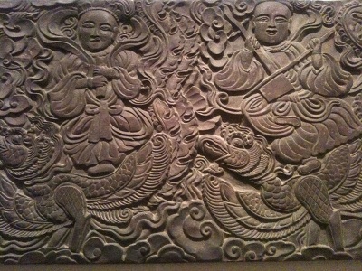 Bức phù điêu cổ tại Chùa Thái Lạc, Hưng Yên