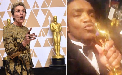 Tượng vàng Oscar của nữ diễn viên Frances McDormand bị đánh cắp ngay sau lễ trao giải