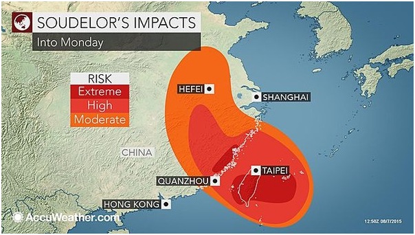 Siêu bão Soudelor đổ bộ vào Đài Loan gây mưa lớn và người mất tích