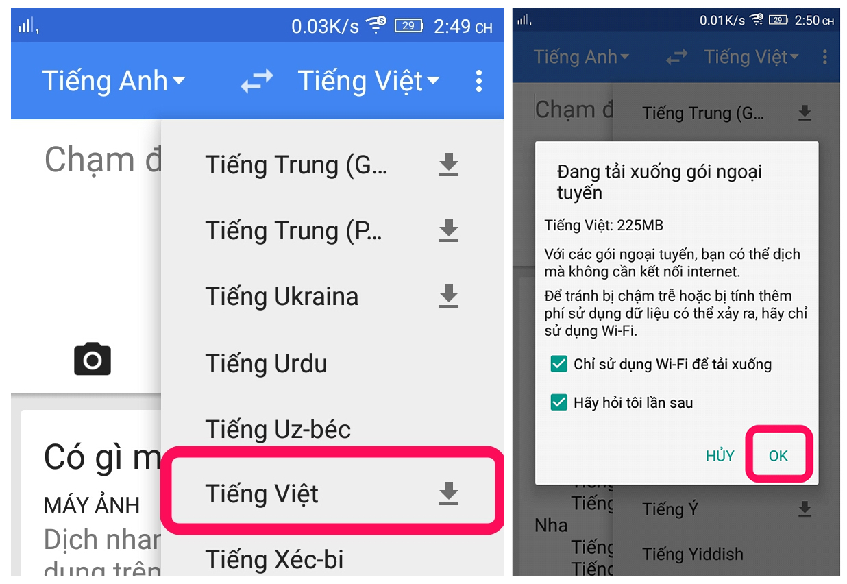 Cùng khám phá Dịch Google Translate với chế độ Offline