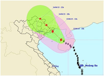 Cơn bão số 1 chuyển hướng vào Quảng Ninh đề phòng lũ quét, sạt lở đất